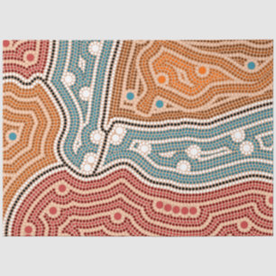 Landschaft vor der Besiedelung Seidenpapier