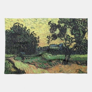 Landschaft w Schloss Auvers von Vincent van Gogh Geschirrtuch