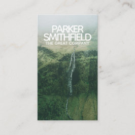 Landschaft Wasserfall Natur Visitenkarte