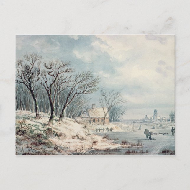 Landschaft: Winter Postkarte (Vorderseite)