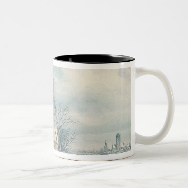 Landschaft: Winter Zweifarbige Tasse (Rechts)