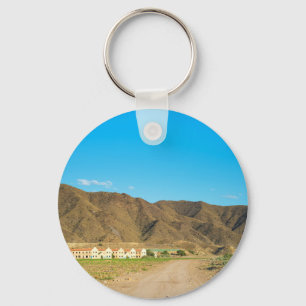 Landschaft Wüste in Almería, Andalusien, Spanien Schlüsselanhänger