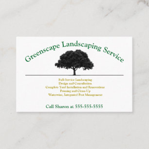 Landschaft, Yard Service Business Card Visitenkarte
