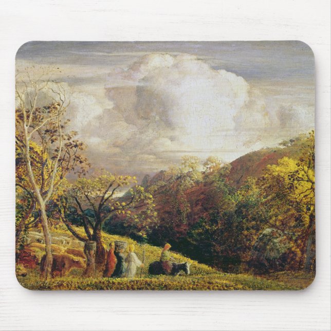 Landschaft, Zahlen und Vieh Mousepad (Vorne)