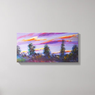 Landschaft zeichnend mit Acryl Leinwanddruck