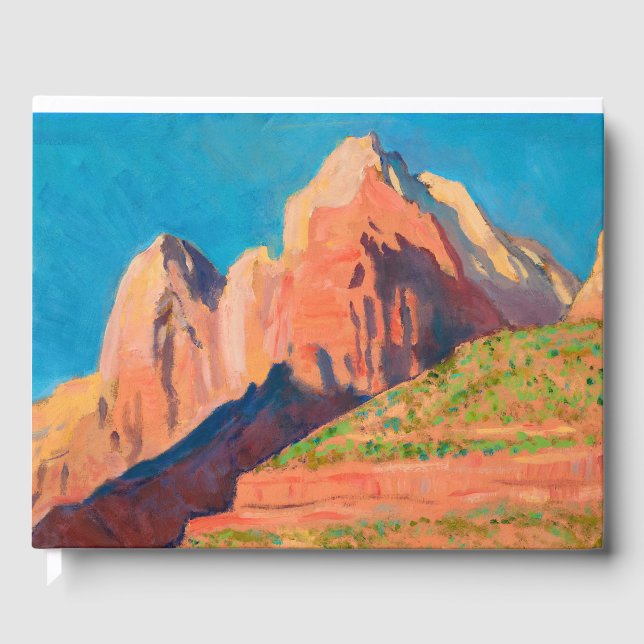 Landschaft, Zion Nationalpark von Maynard Dixon Gästebuch (Vorderseite)