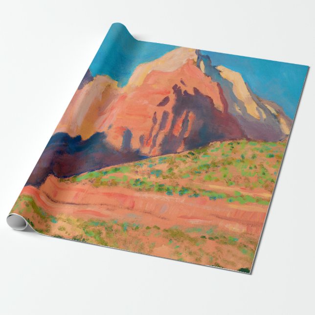 Landschaft, Zion Nationalpark von Maynard Dixon Geschenkpapier (Ungerollt)