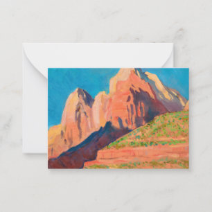 Landschaft, Zion Nationalpark von Maynard Dixon Mitteilungskarte