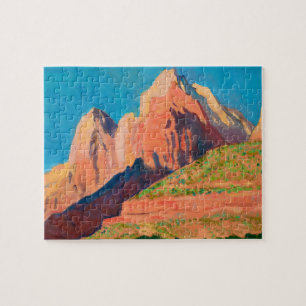 Landschaft, Zion Nationalpark von Maynard Dixon Puzzle