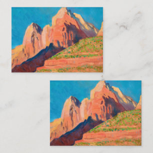 Landschaft, Zion Nationalpark von Maynard Dixon Visitenkarte