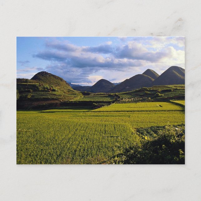 Landschaft zwischen Kaili und Qinghai, Provinz Gui Postkarte (Vorderseite)