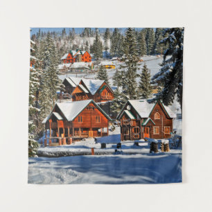 Landschaftberg,skilift,schnee,winter,aktiv,luft,ka Wandteppich