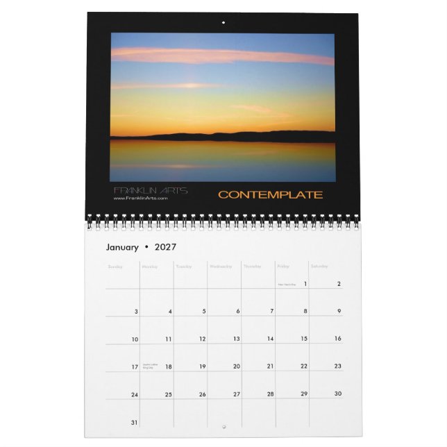 Landschaften 2010 kalender (Jan 2027)
