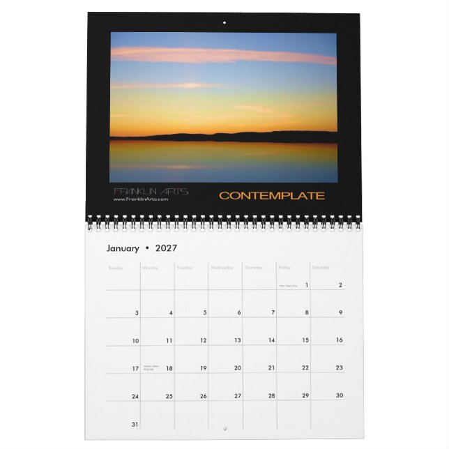 Landschaften 2012 kalender (Jan 2027)