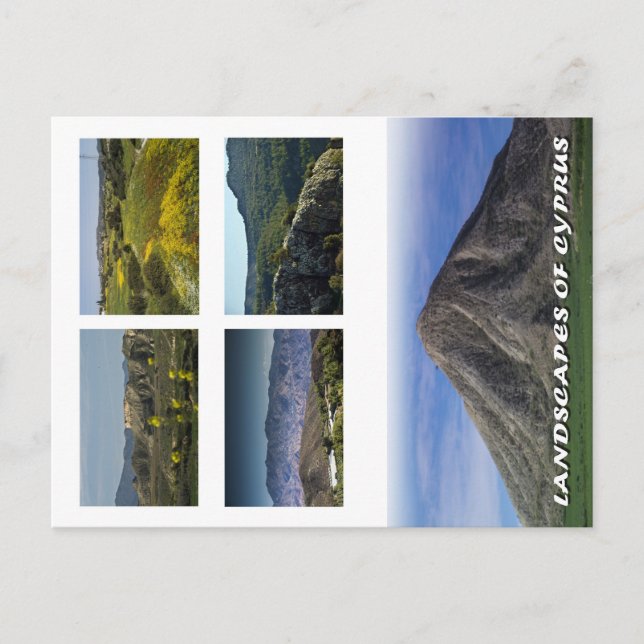Landschaften auf der Postkarte des Kyros (Vorderseite)