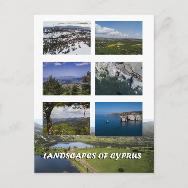 Landschaften auf der Postkarte des Kyros (Vorderseite)
