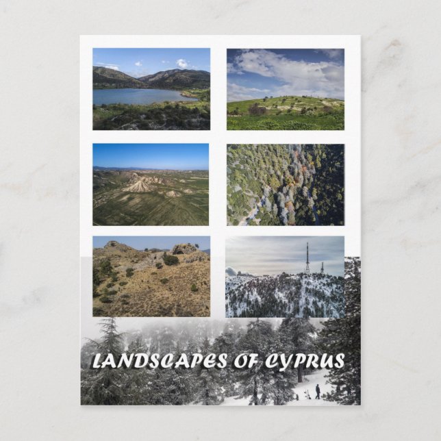 Landschaften auf der Postkarte des Kyros (Vorderseite)
