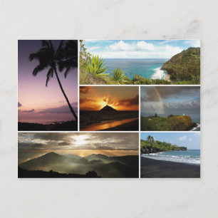 Landschaften auf Hawaii Postkarte