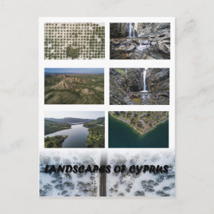 Landschaften auf Zypern Postkarte
