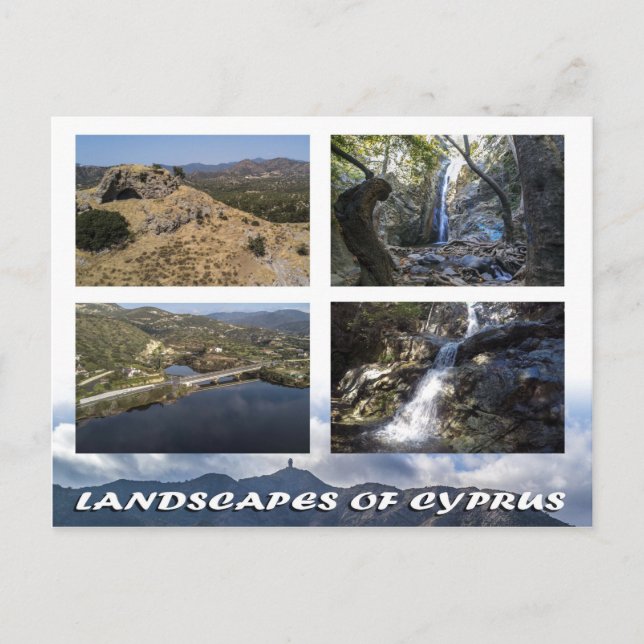 Landschaften auf Zypern Postkarte (Vorderseite)