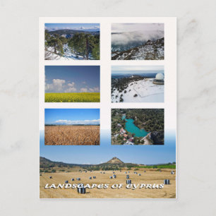 Landschaften auf Zypern Postkarte