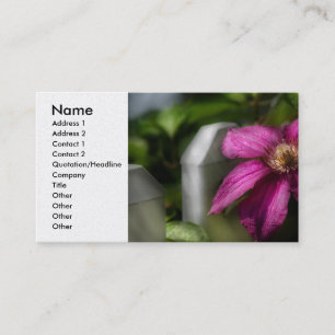 Landschaften - Clematis - Majestät Visitenkarte