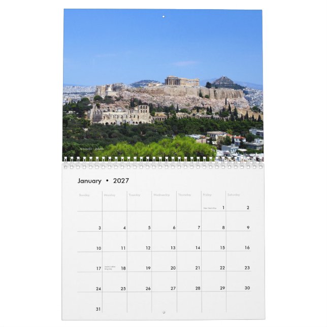 Landschaften Griechenlands II Kalender (Jan 2027)