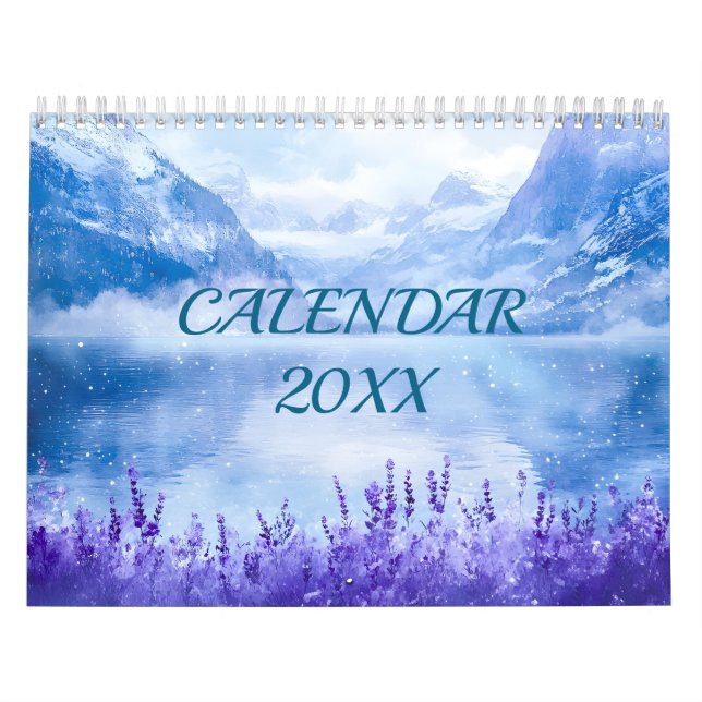 Landschaften in der Rustikalen Landschaft Wasserfa Kalender (Titelbild)