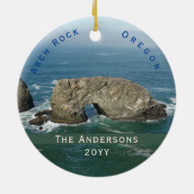 Landschaftlich Arch Rock Familienname Datum Oregon