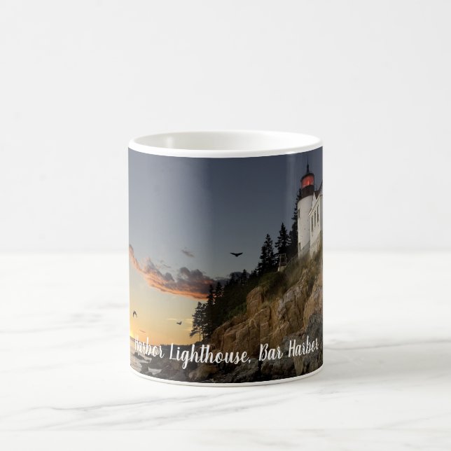 Landschaftlich Bar Harbour Lighthouse Kaffeetasse (Mittel)