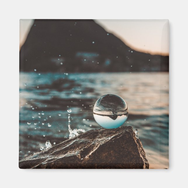 Landschaftlich Beach Art Ocean Images Fotografie C Magnet (Vorne)