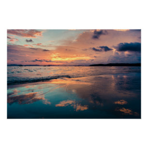 Landschaftlich Beach Art Ocean Images Fotografie C Poster