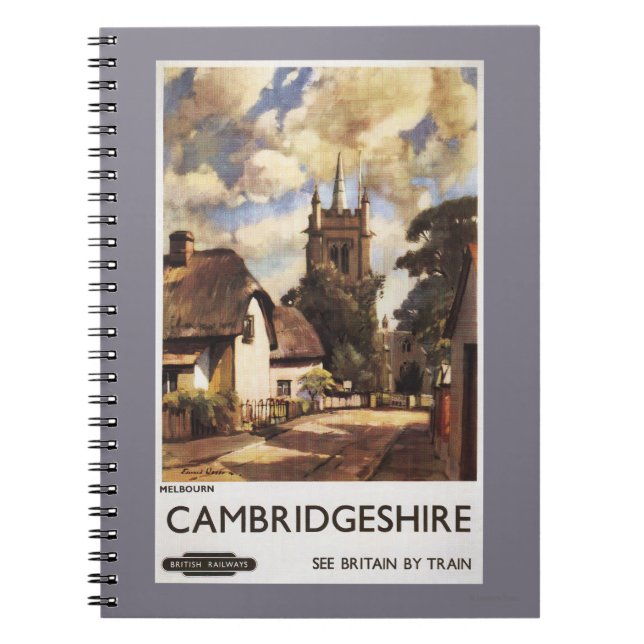 Landschaftlich Country View British Railposter Notizblock (Vorderseite)