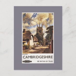 Landschaftlich Country View British Railposter Postkarte