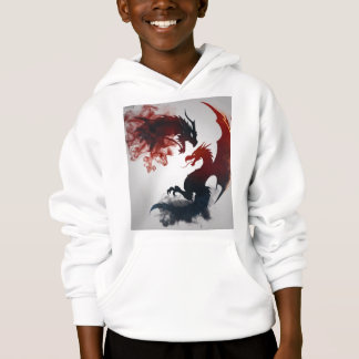Landschaftlich Dragon Smoke Fantasy Hoodie