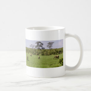 Landschaftlich Elephant Panorama Kaffeetasse