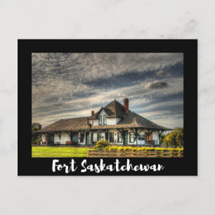 Landschaftlich Fort Saskatchewan Postkarte