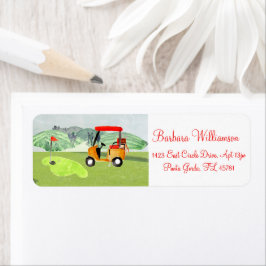 Landschaftlich Fun Golf Cart Grüntöne Rücksendeadr