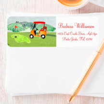 Landschaftlich Fun Golf Cart Grüntöne Rücksendeadr