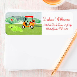 Landschaftlich Fun Golf Cart Grüntöne Rücksendeadr