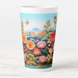 "Landschaftlich Garden Tasse - Farbenfrohe Blume u