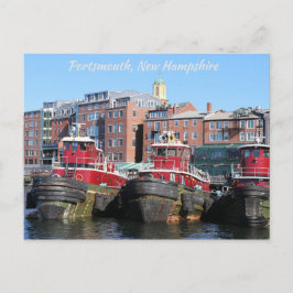 Landschaftlich Portsmouth New Hampshire Hafen Tugb Postkarte