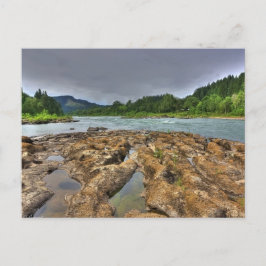 Landschaftlich River Rocks Fotografie Postkarte