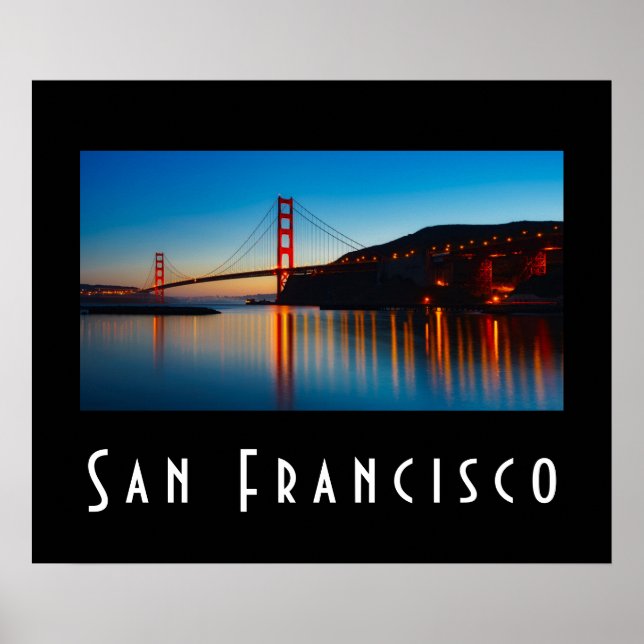 Landschaftlich San Francisco Poster (Vorne)
