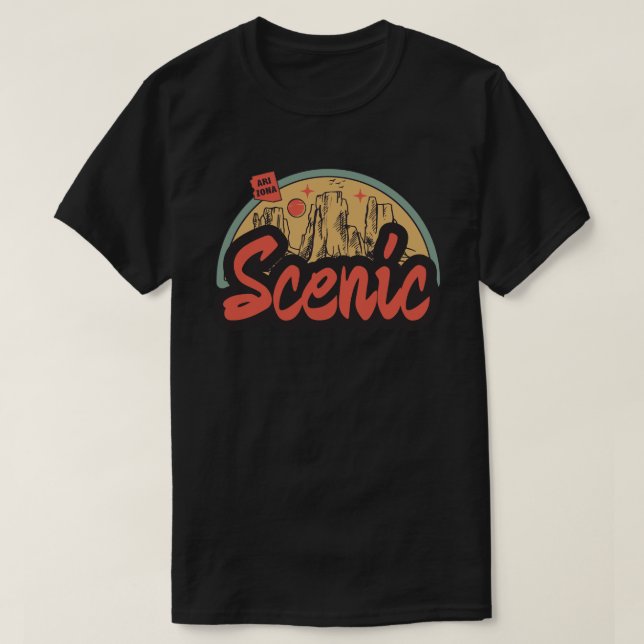 Landschaftlich, T - Shirt Arizona (Design vorne)