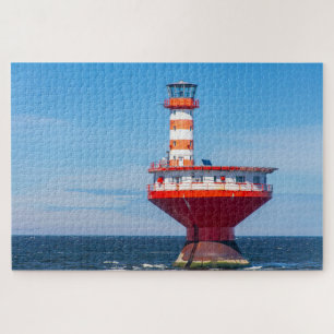 Landschaftlich Tadoussac Lighthouse, Quebec, Kanad Puzzle