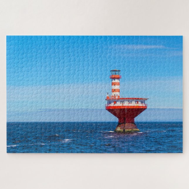 Landschaftlich Tadoussac Lighthouse, Quebec, Kanad Puzzle (Horizontal)