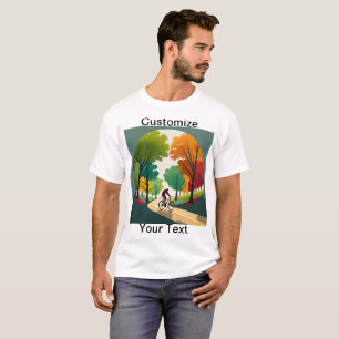 Landschaftlich Trail T - Shirt Fahrrad individuell