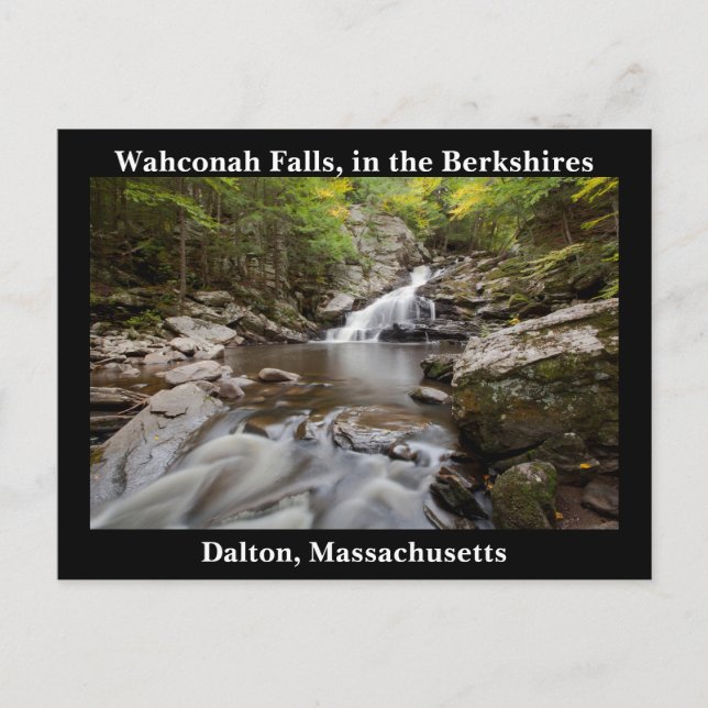 Landschaftlich Wahconah Falls Postcard - Dalton, M Postkarte (Vorderseite)