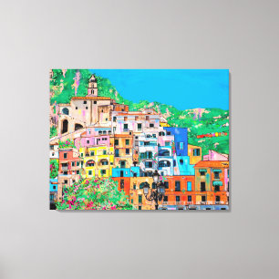 Landschaftliche Amalfi Küste Italien Mittelmeerkl Leinwanddruck